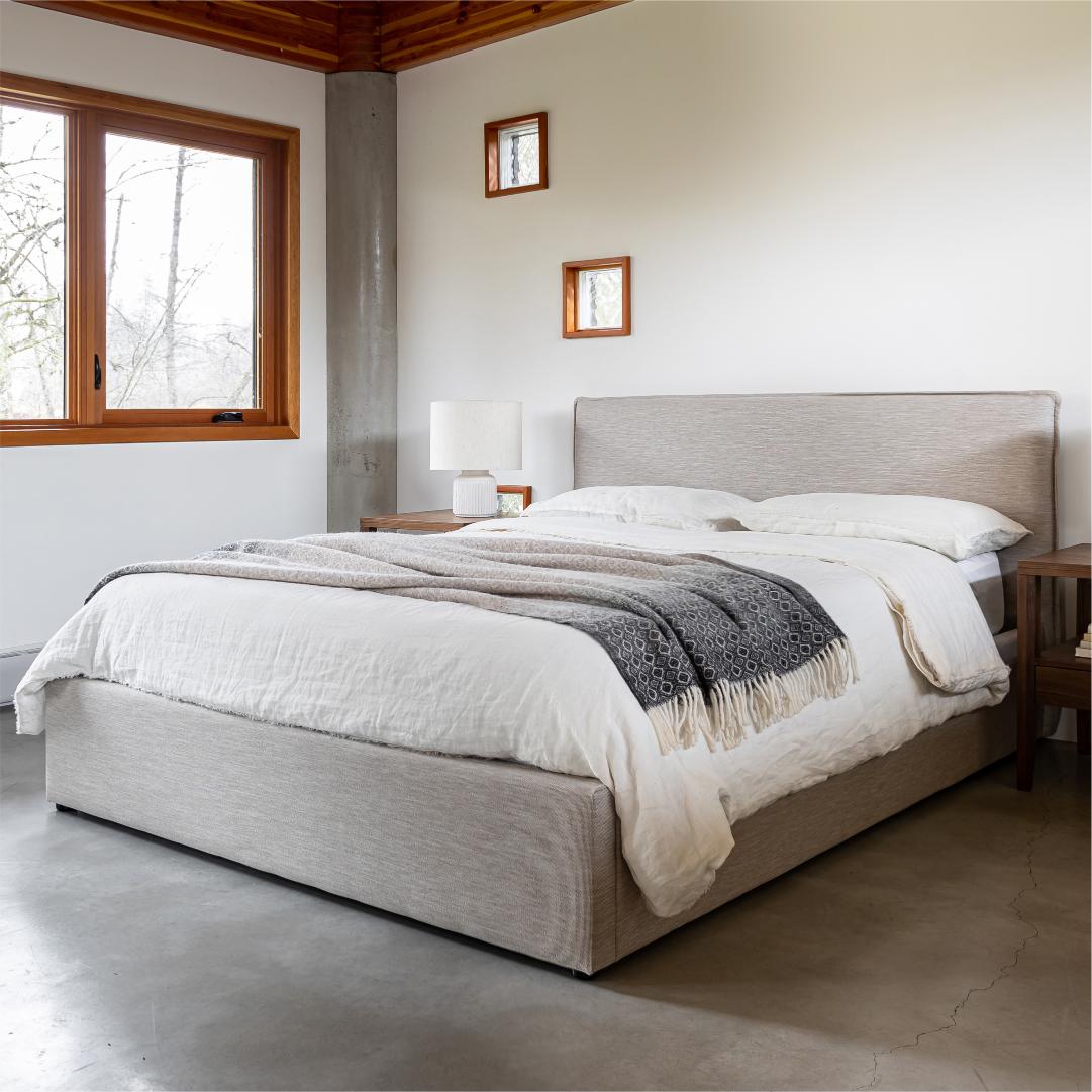 Julia Queen Storage Bed Short - Sand