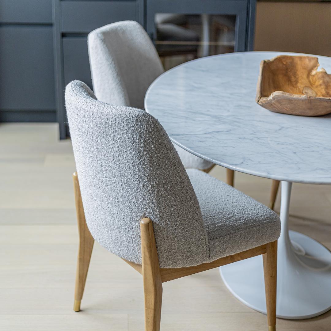 Fawcett Dining Chair - Taupe Boucle