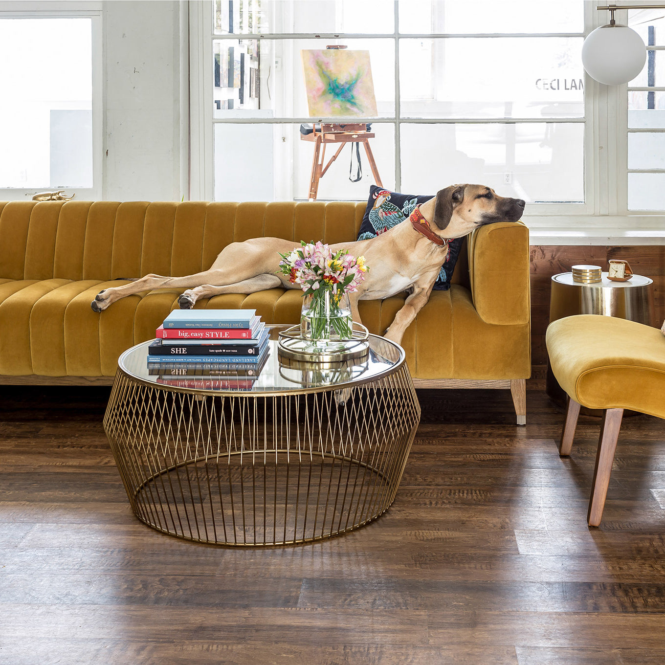 Elliot Condo Sofa - Mustard