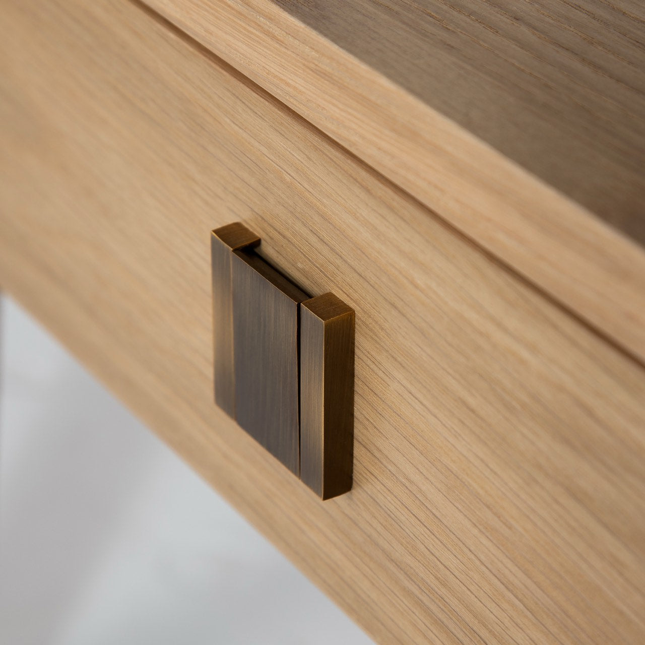 Hara 1 Drawer Accent Table - Natural Oak