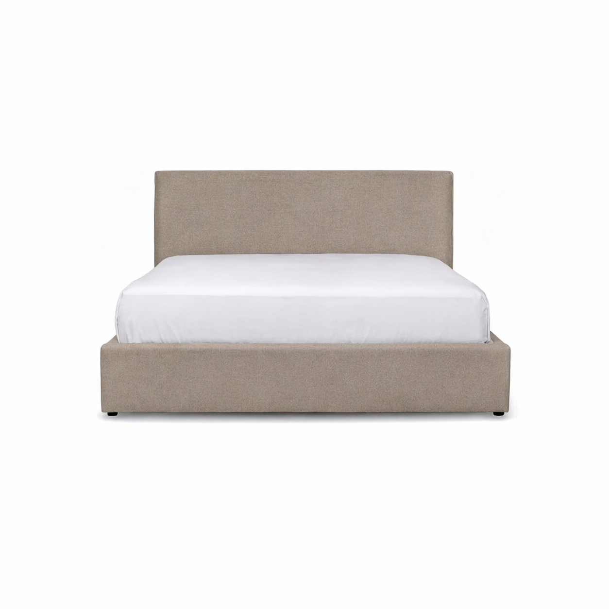 Julia King Storage Bed - Light Fawn