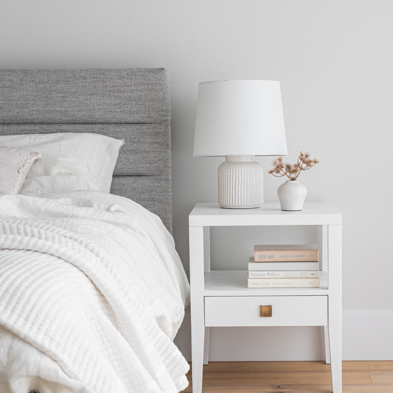 Justin King Bed - Stone