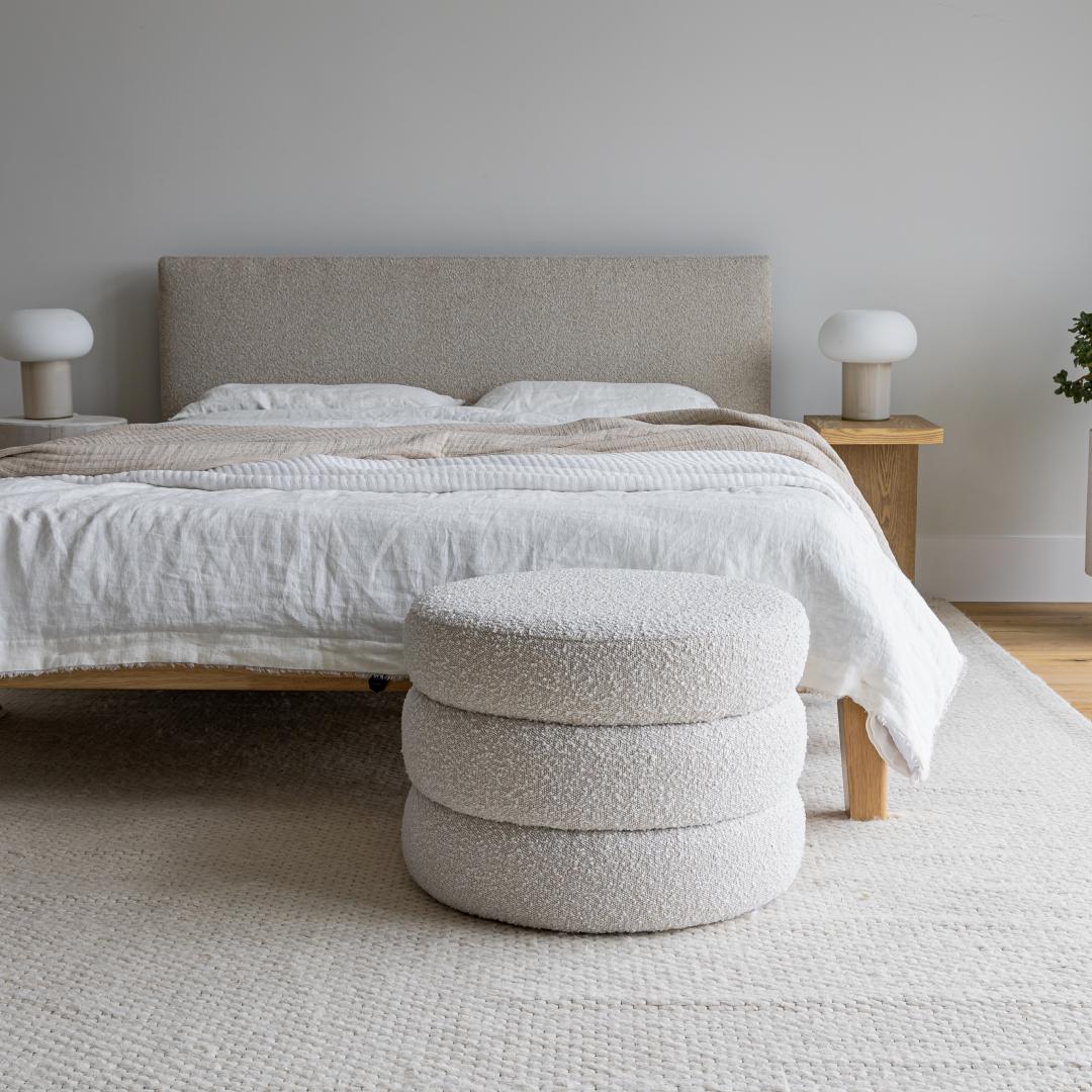 Luna Tool-Free King Bed - Buff