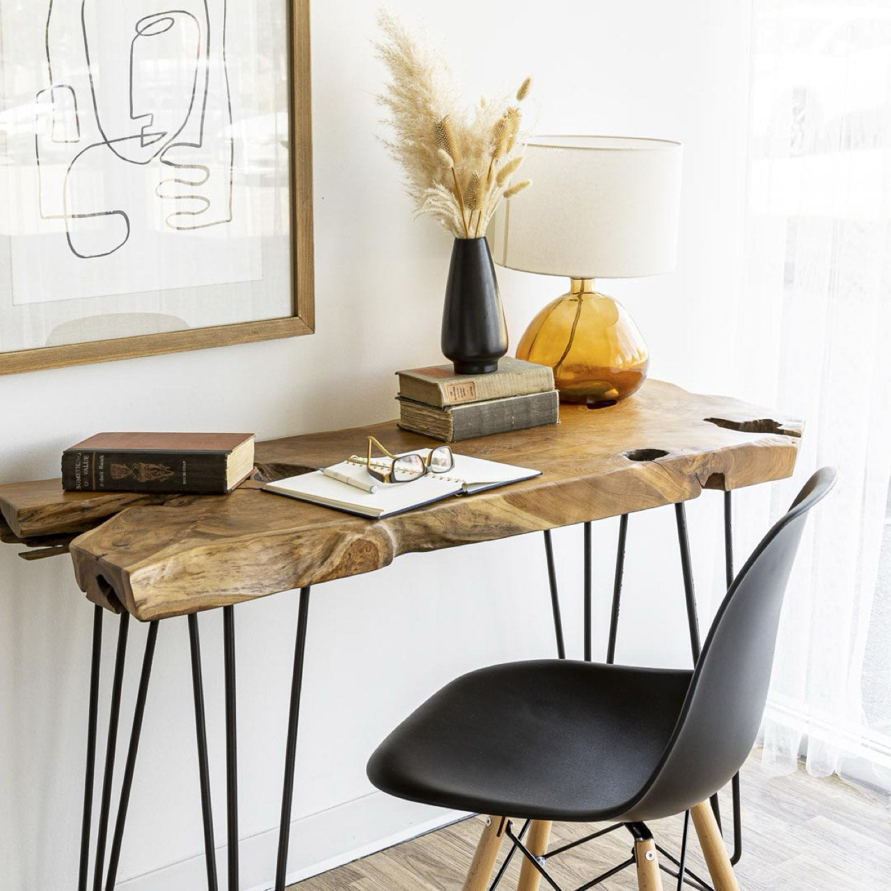 Natura Hairpin Console Table