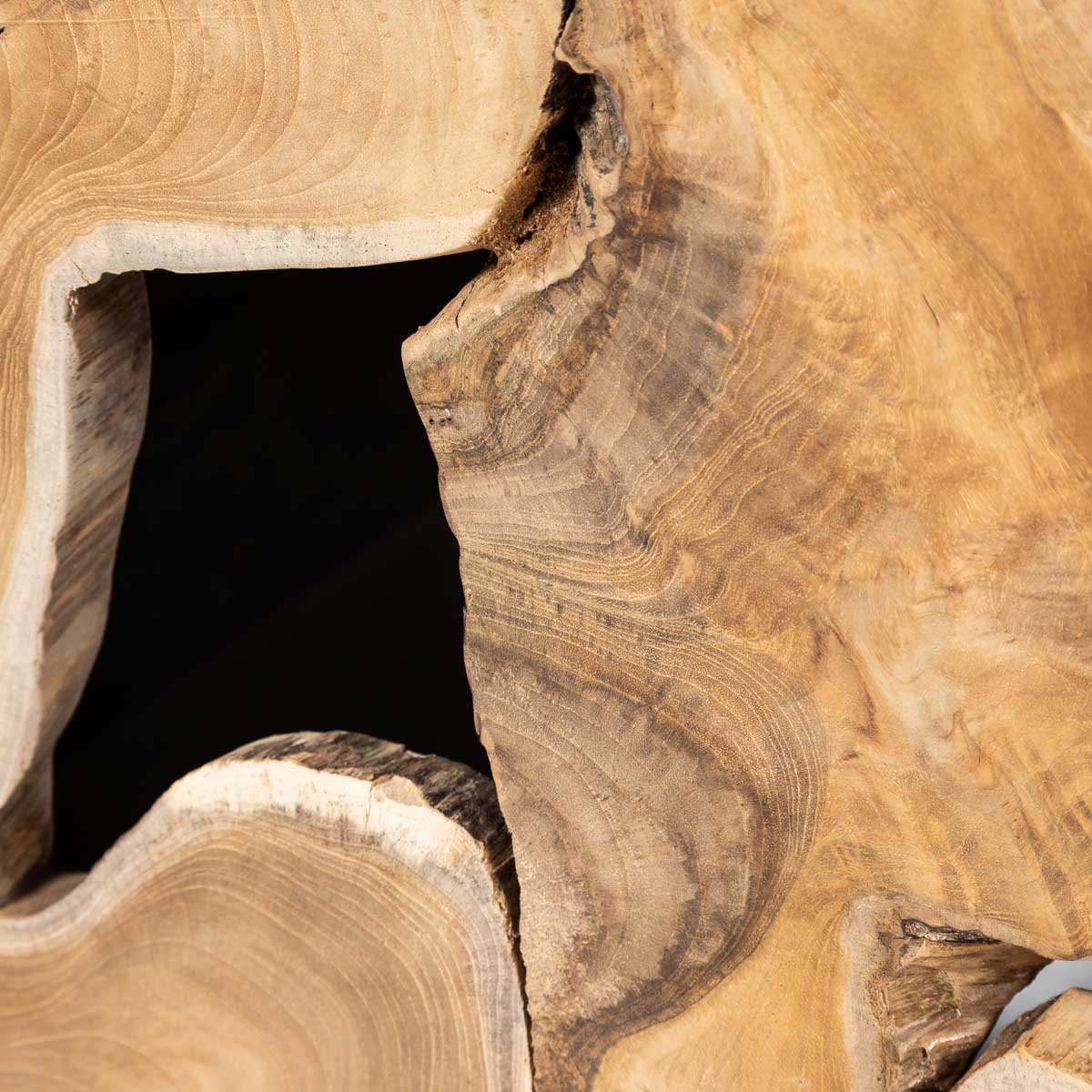 Natura Flow Square Coffee Table - Bleached