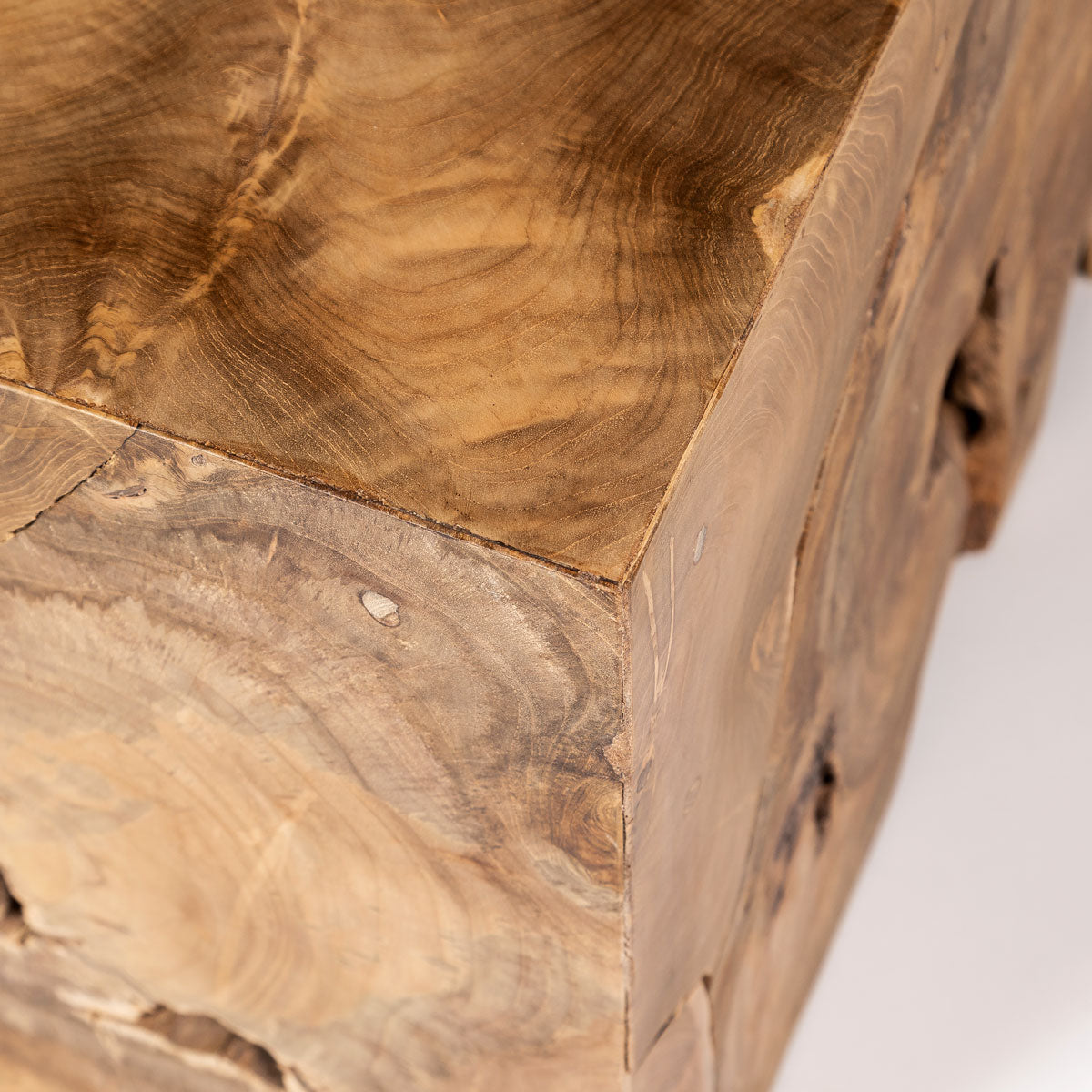 Natura Flow Square Coffee Table - Bleached