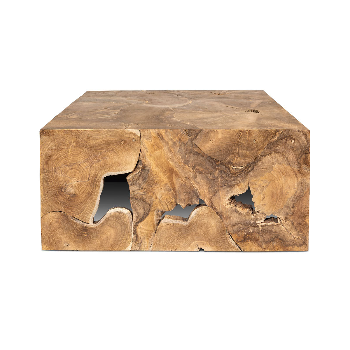 Natura Flow Square Coffee Table - Bleached