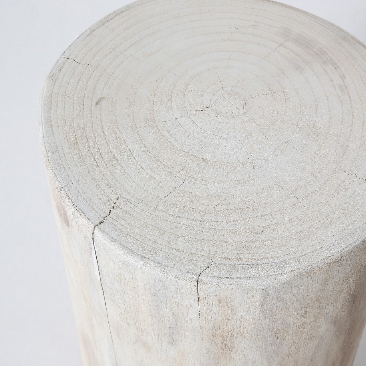 Nova Wide 18 Inch Stump - Round - White
