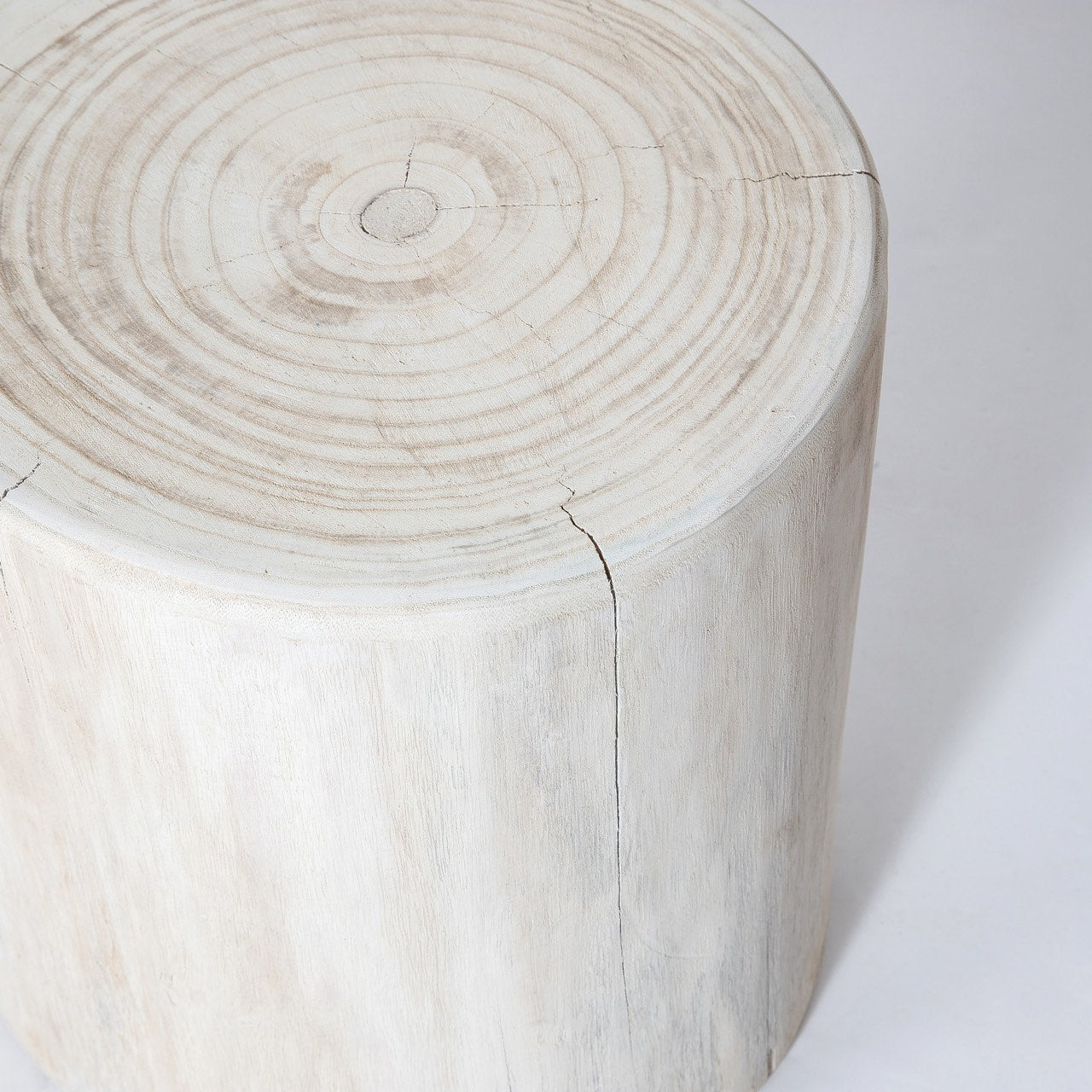 Nova Wide 21 Inch Stump - Round - White