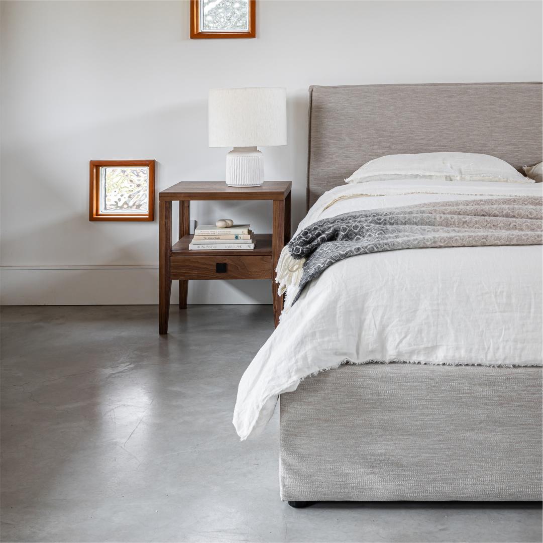 Julia Queen Storage Bed Short - Sand