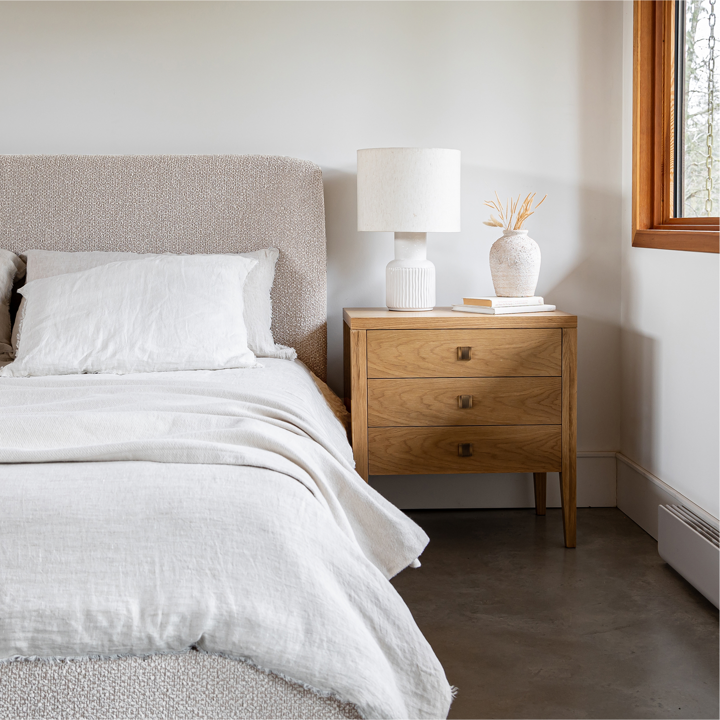 Faye Queen Bed Short - Truffle