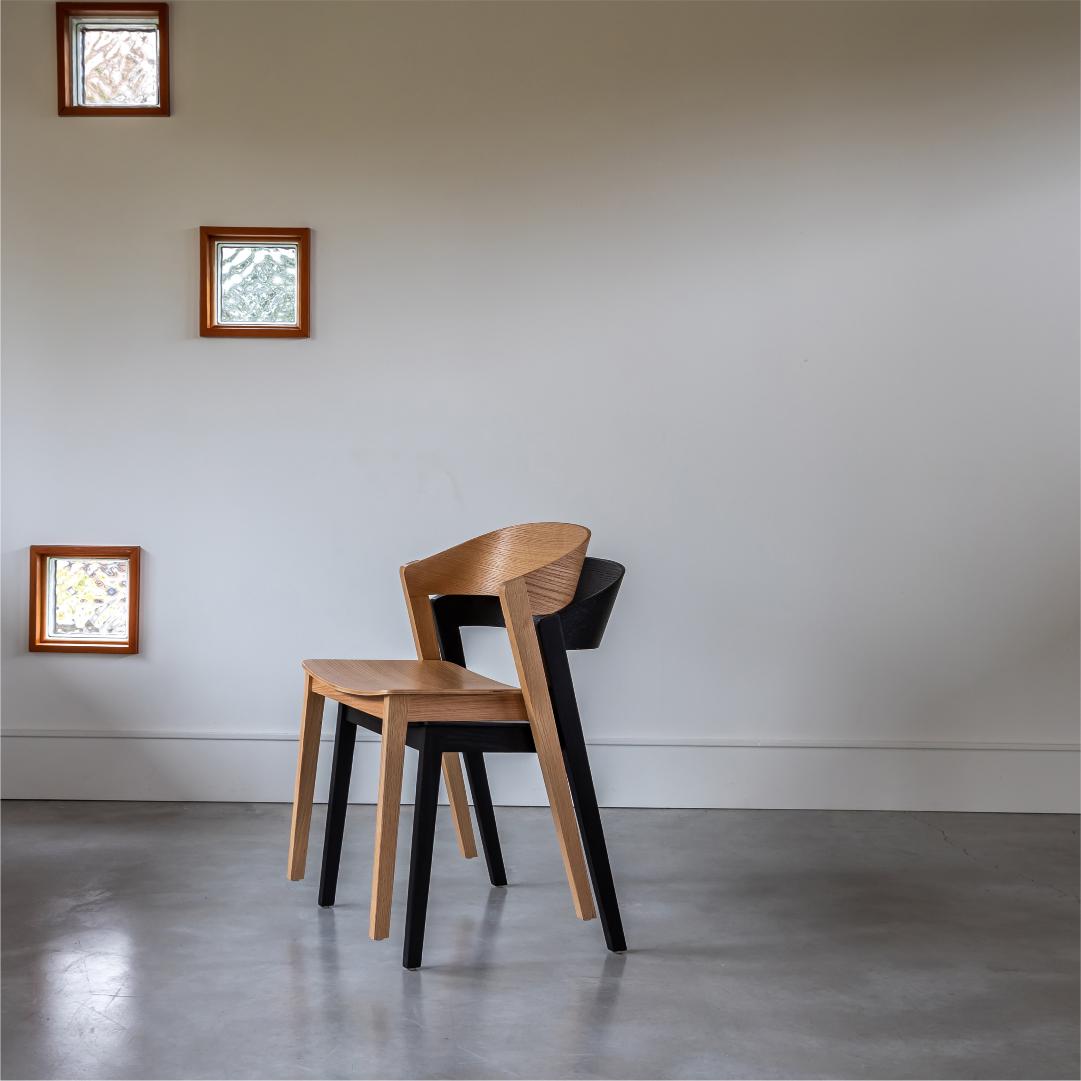 Astrid Stackable Chair - Black