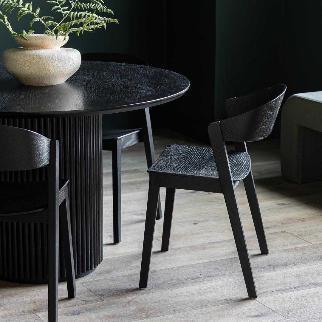 Astrid Stackable Chair - Black