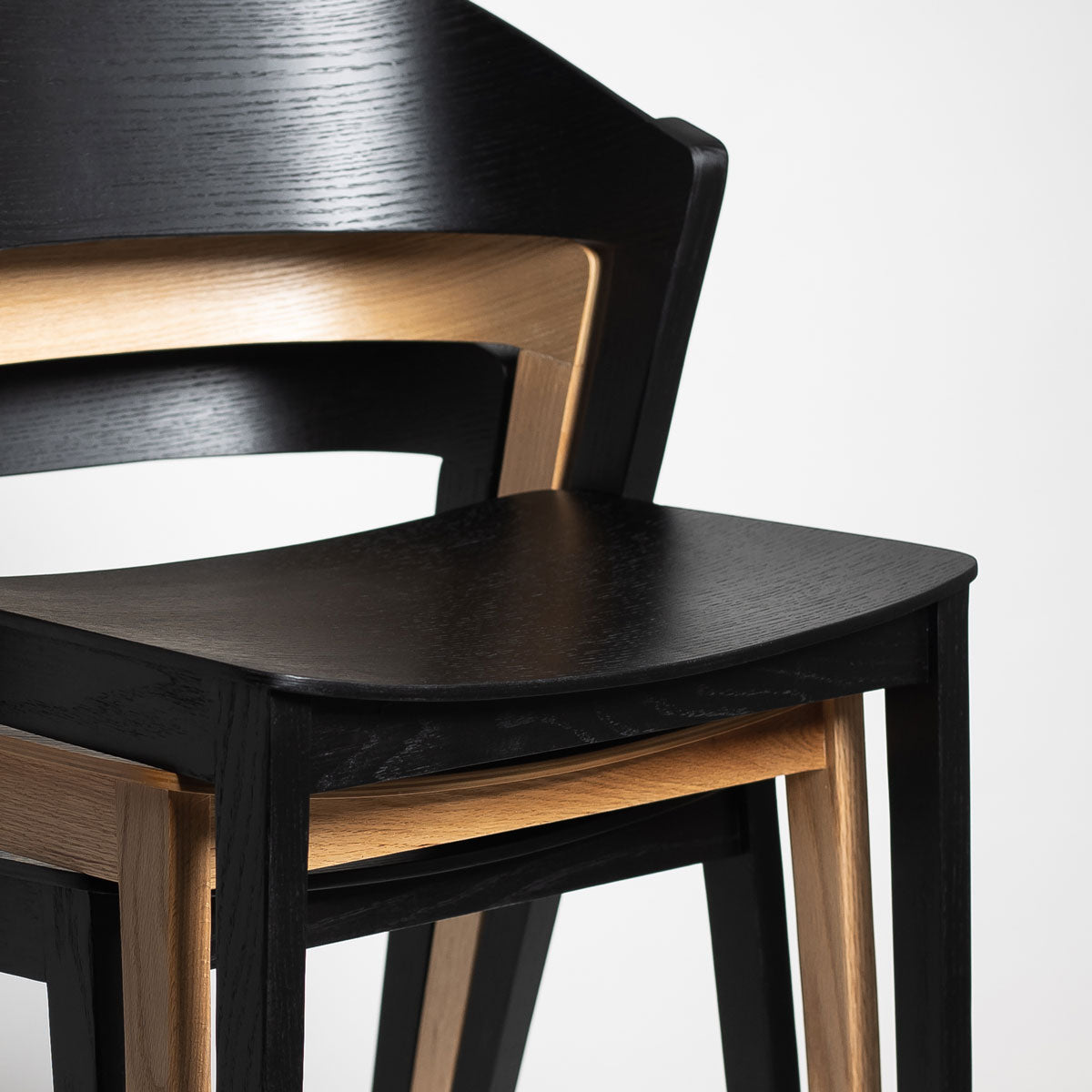 Astrid Stackable Chair - Black