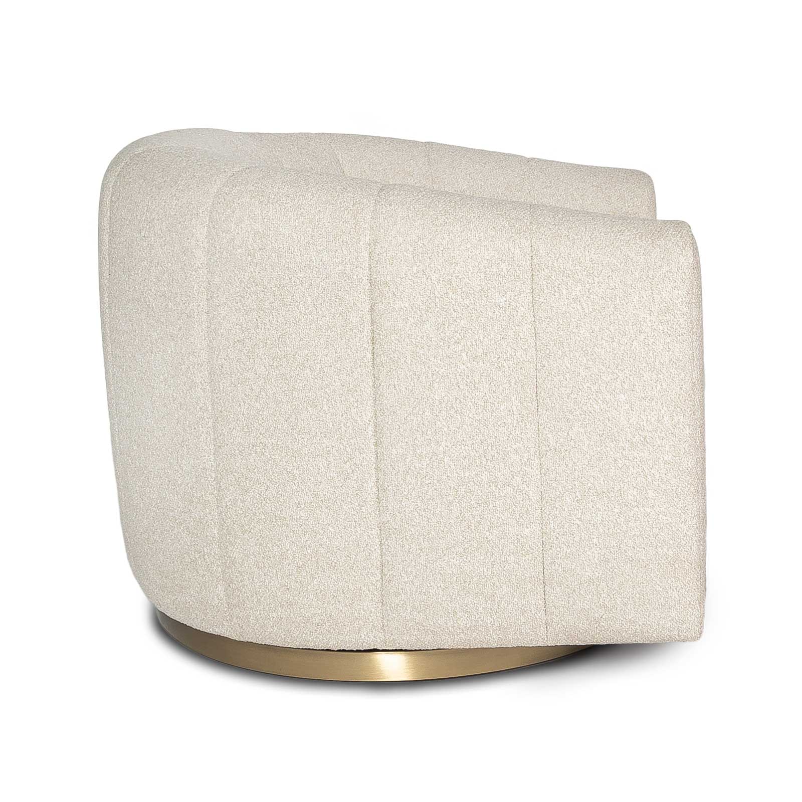 Ava Swivel Chair - Buff