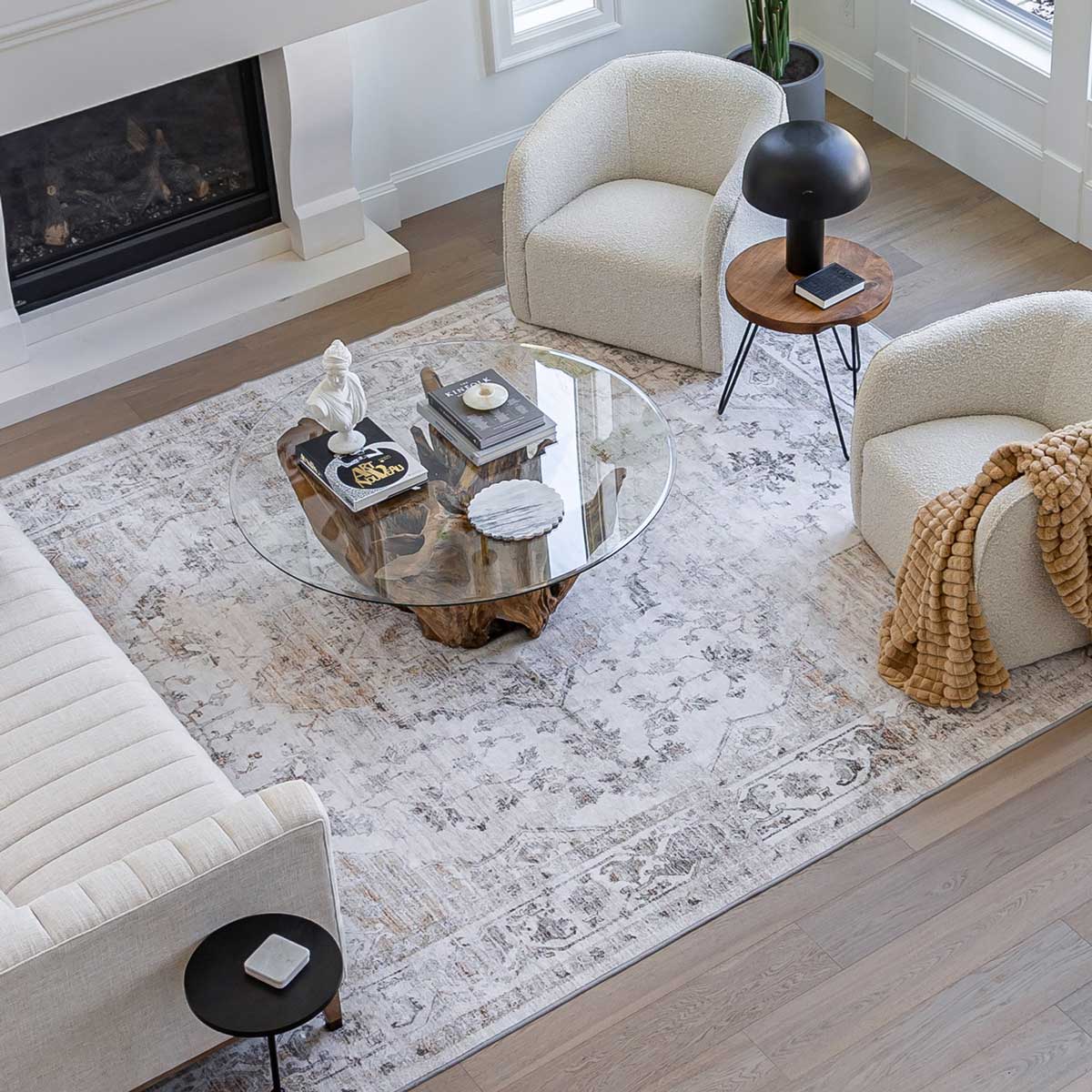 Evita Chair - Cream Boucle