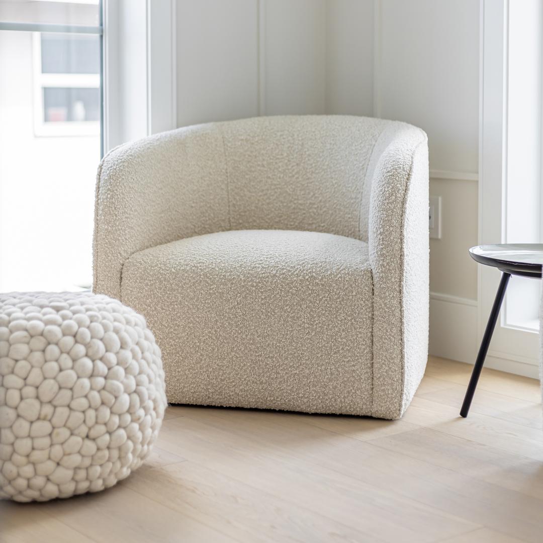 Evita Chair - Cream Boucle