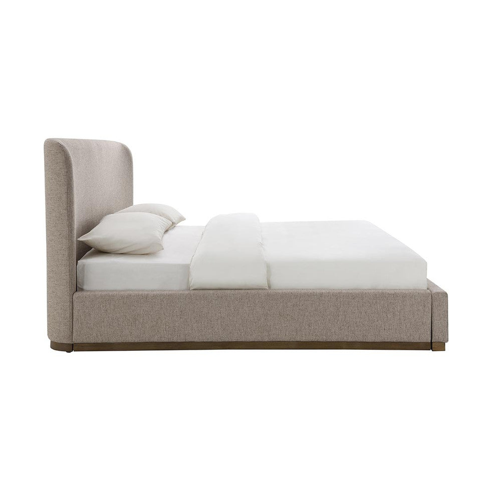 Faye Queen Storage Bed Short - Perfect Taupe