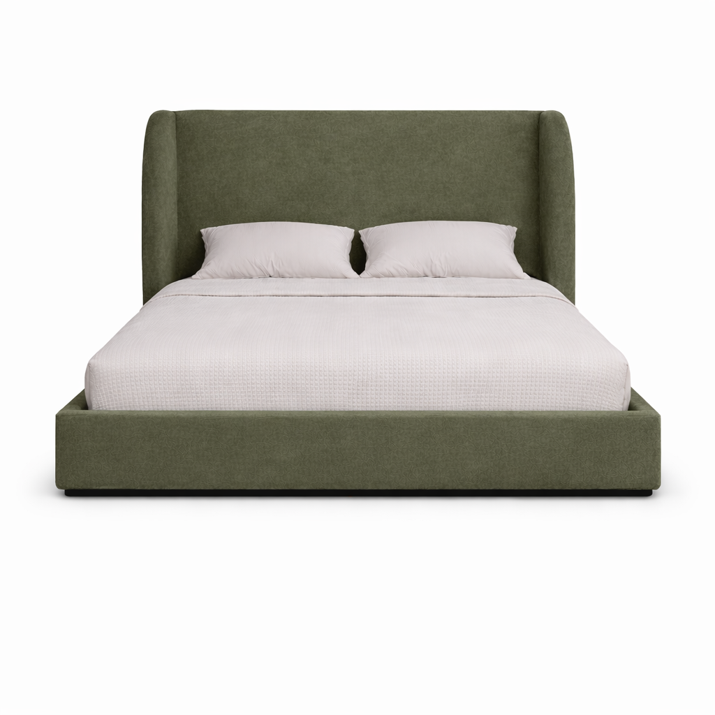 Fizz Queen Bed - Velvet Fern