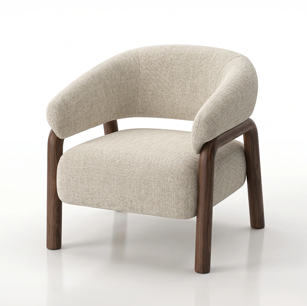 Foley Accent Chair - Ecru