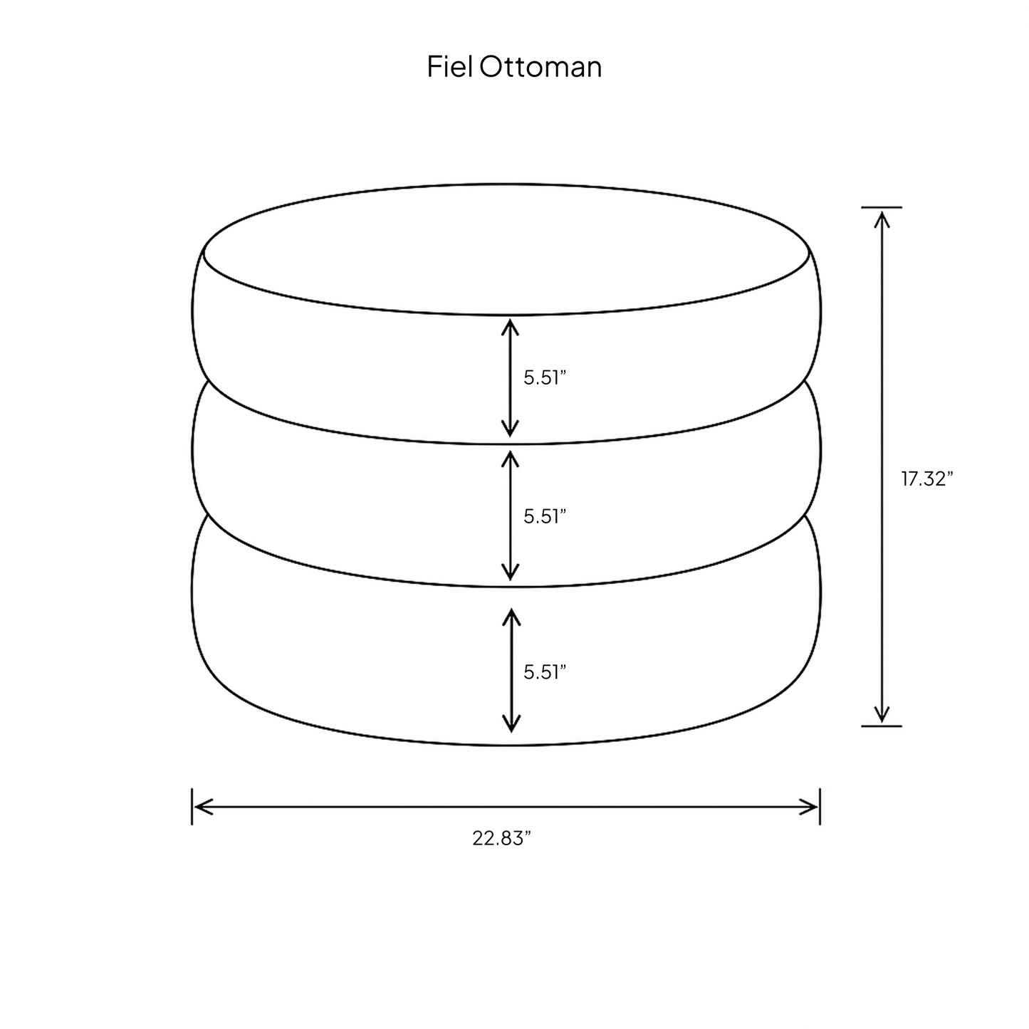 Fiel Ottoman - Velvet Sand