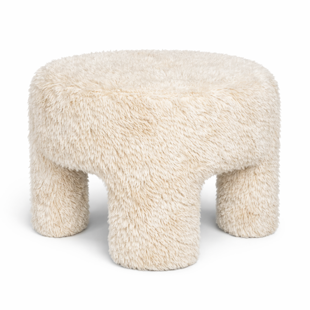 Ginger Ottoman - Downy Cream