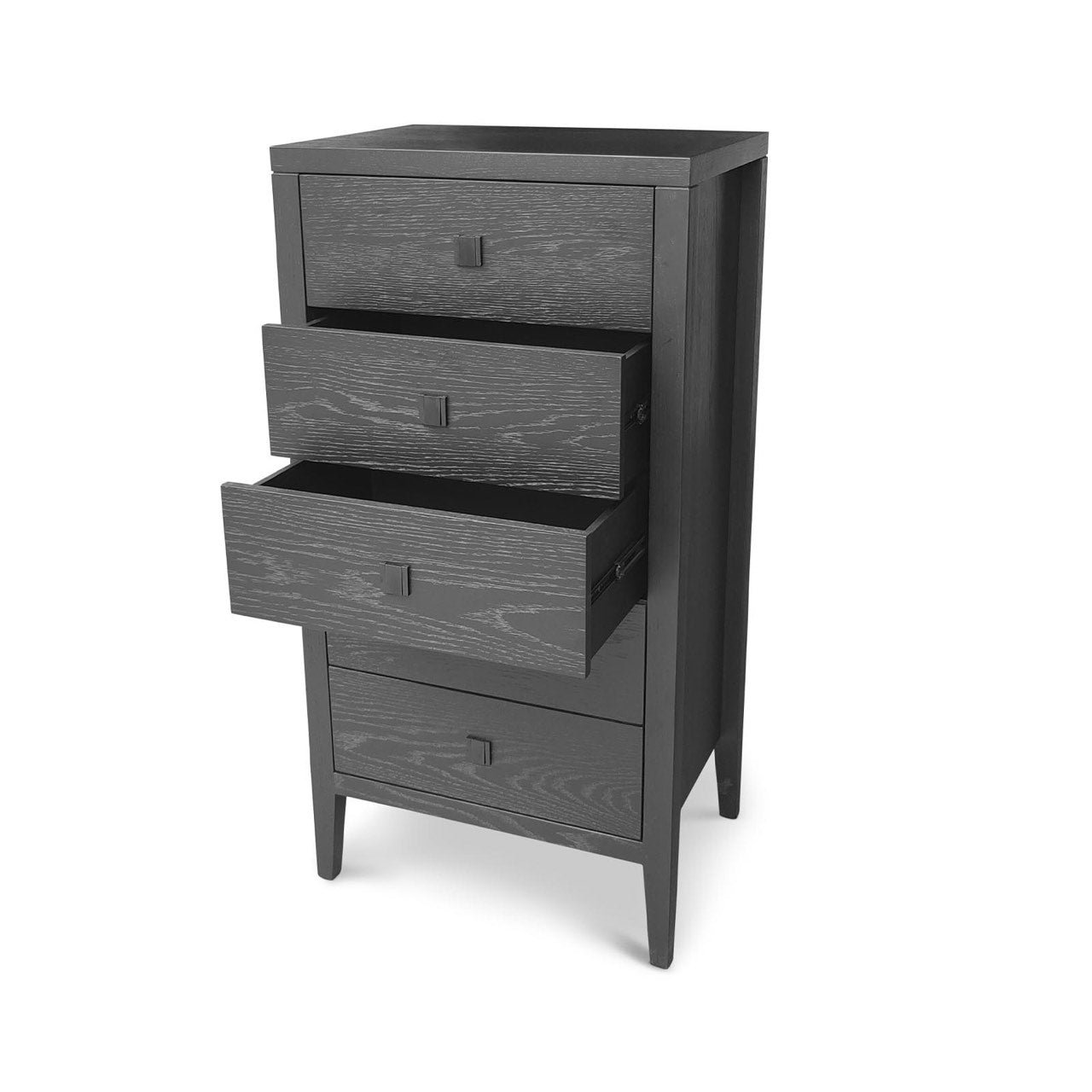 Hara 5 Drawer Tall Dresser - Black
