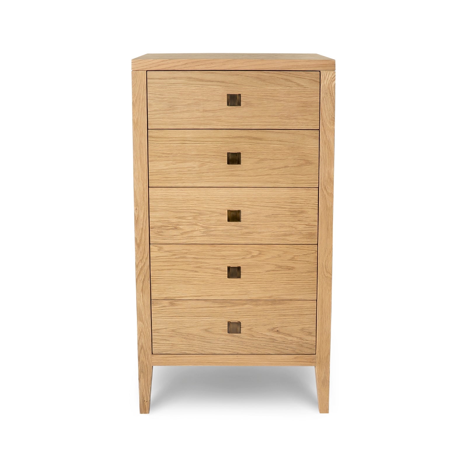 Hara 5 Drawer Tall Dresser - Natural Oak