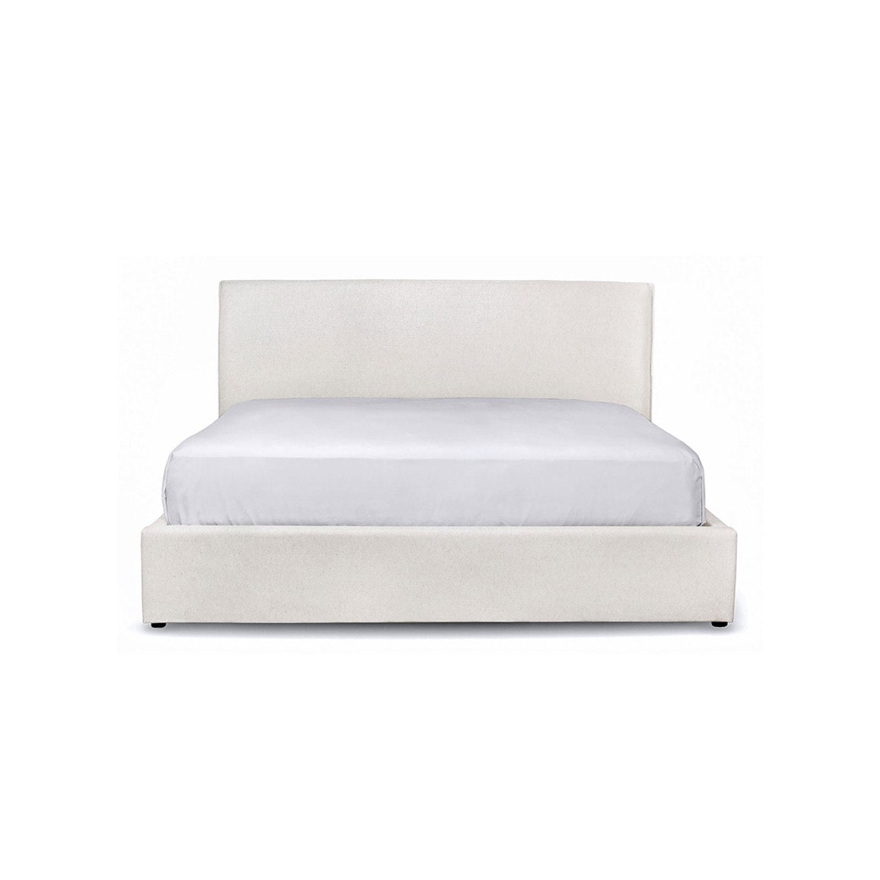 Julia King Storage Bed - Cream