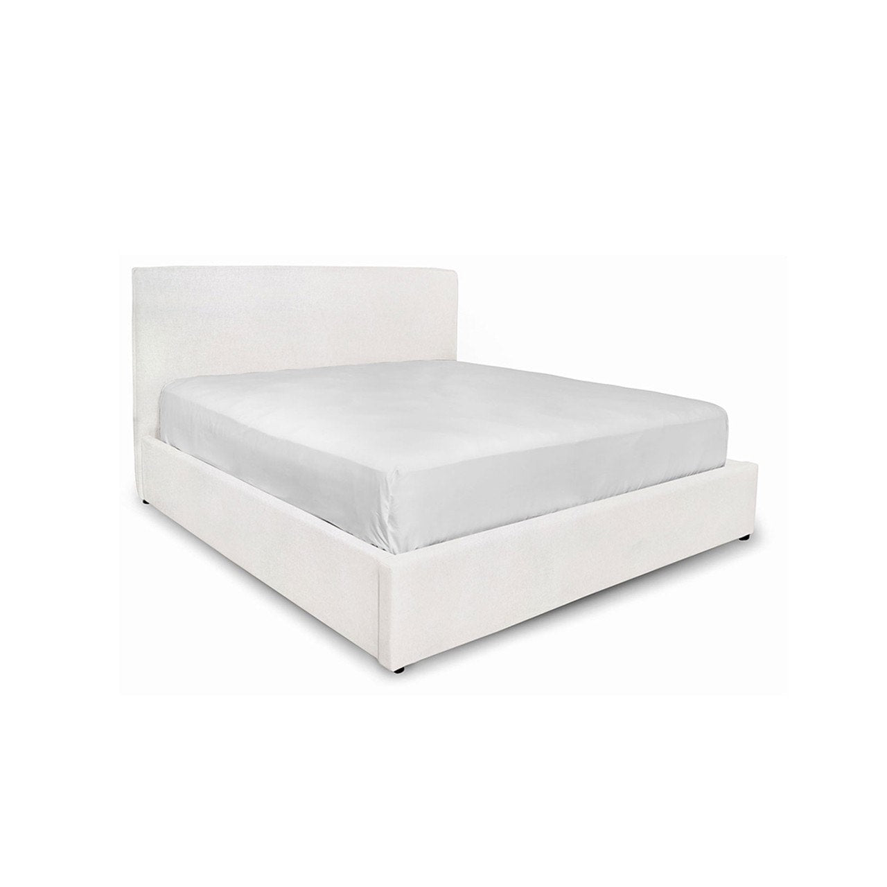 Julia King Storage Bed - Cream