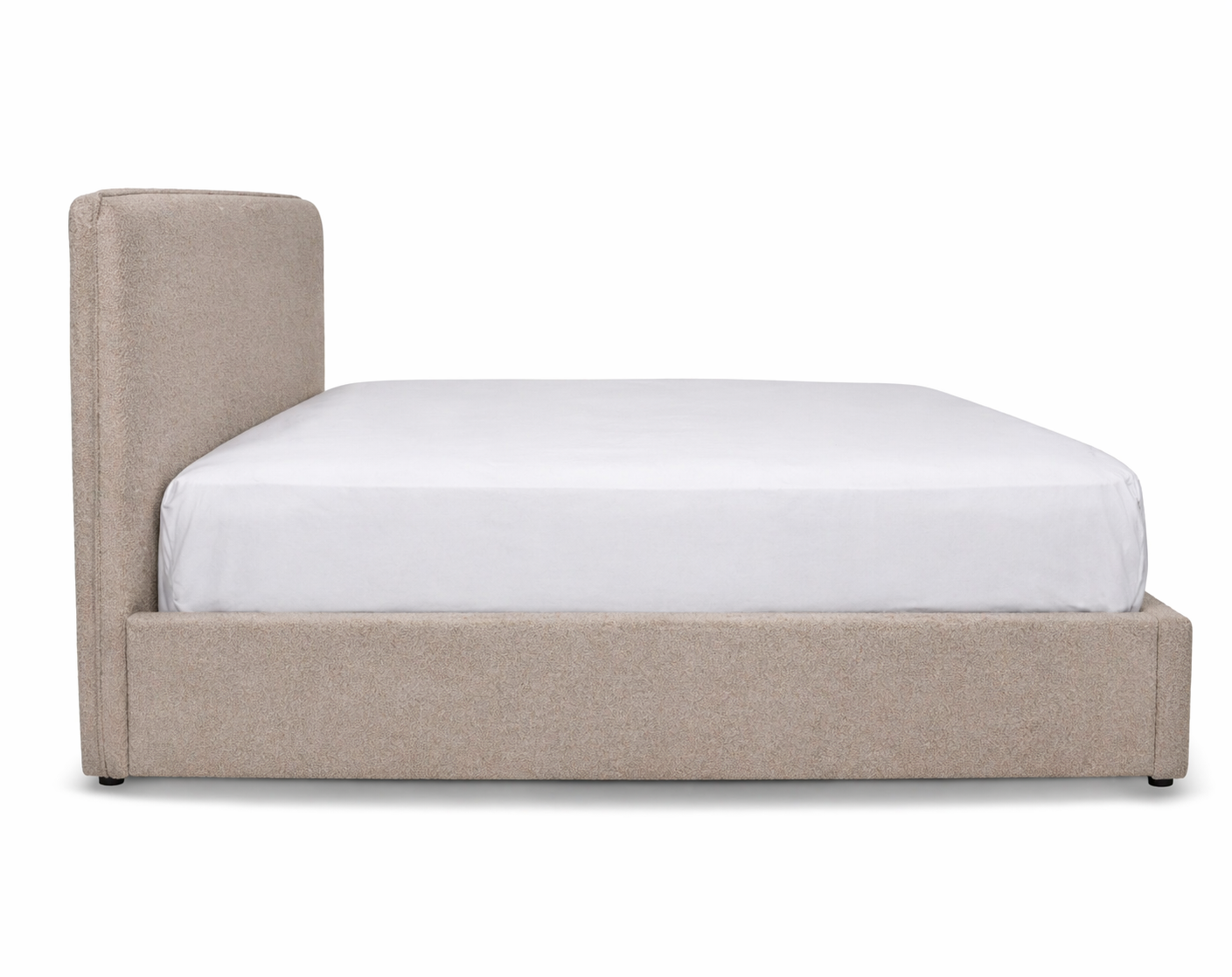 Julia King Storage Bed - Light Fawn