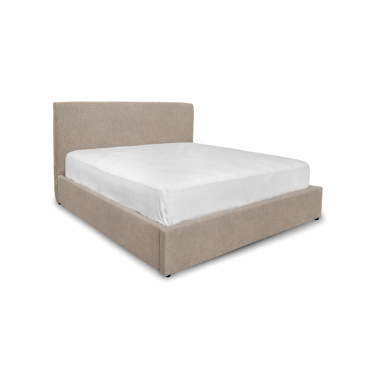 Julia King Storage Bed - Light Fawn