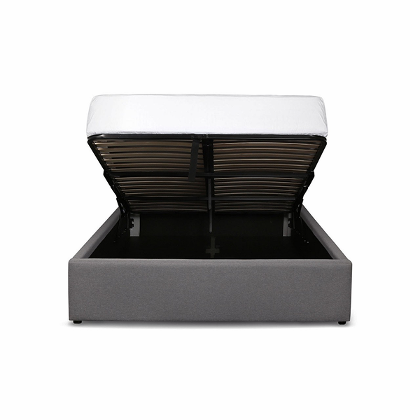 Justin King Storage Bed - Dark Greige