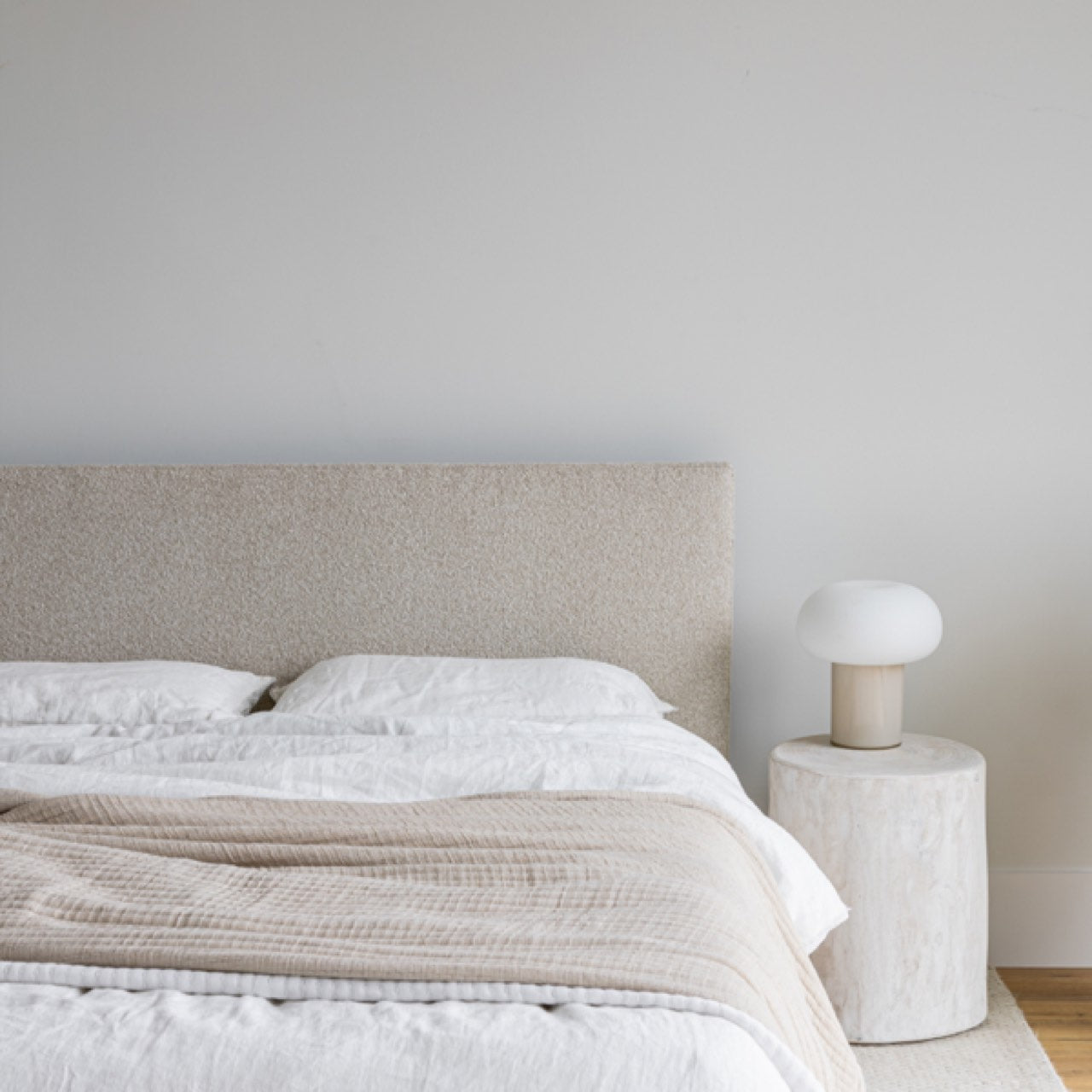 Luna Tool-Free King Bed - Buff