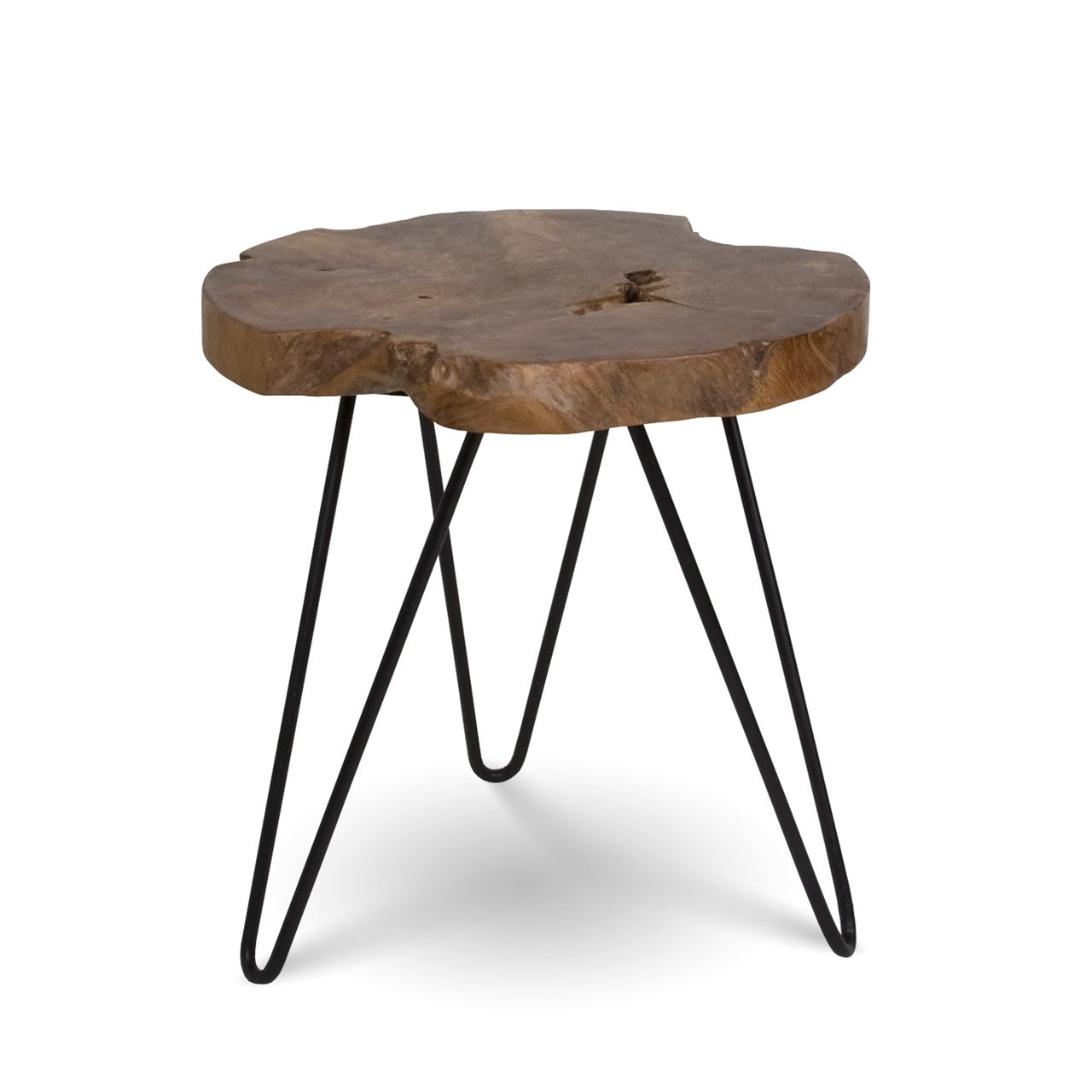 Natura Hairpin Accent Table - Round