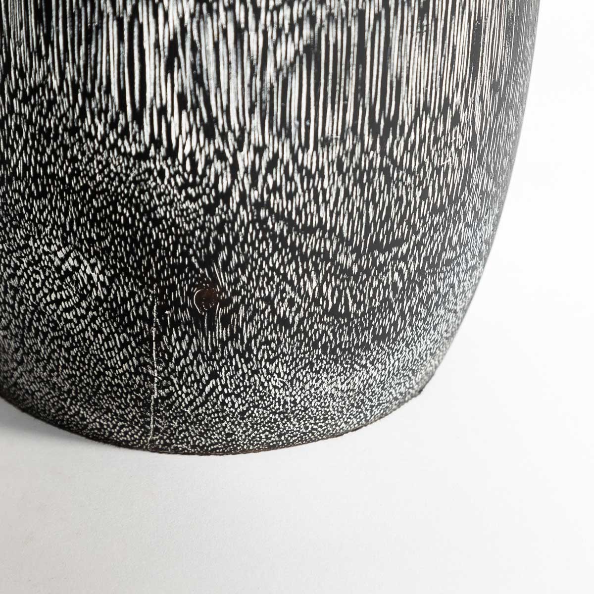 Natura Torino Vase Short - Black Teak