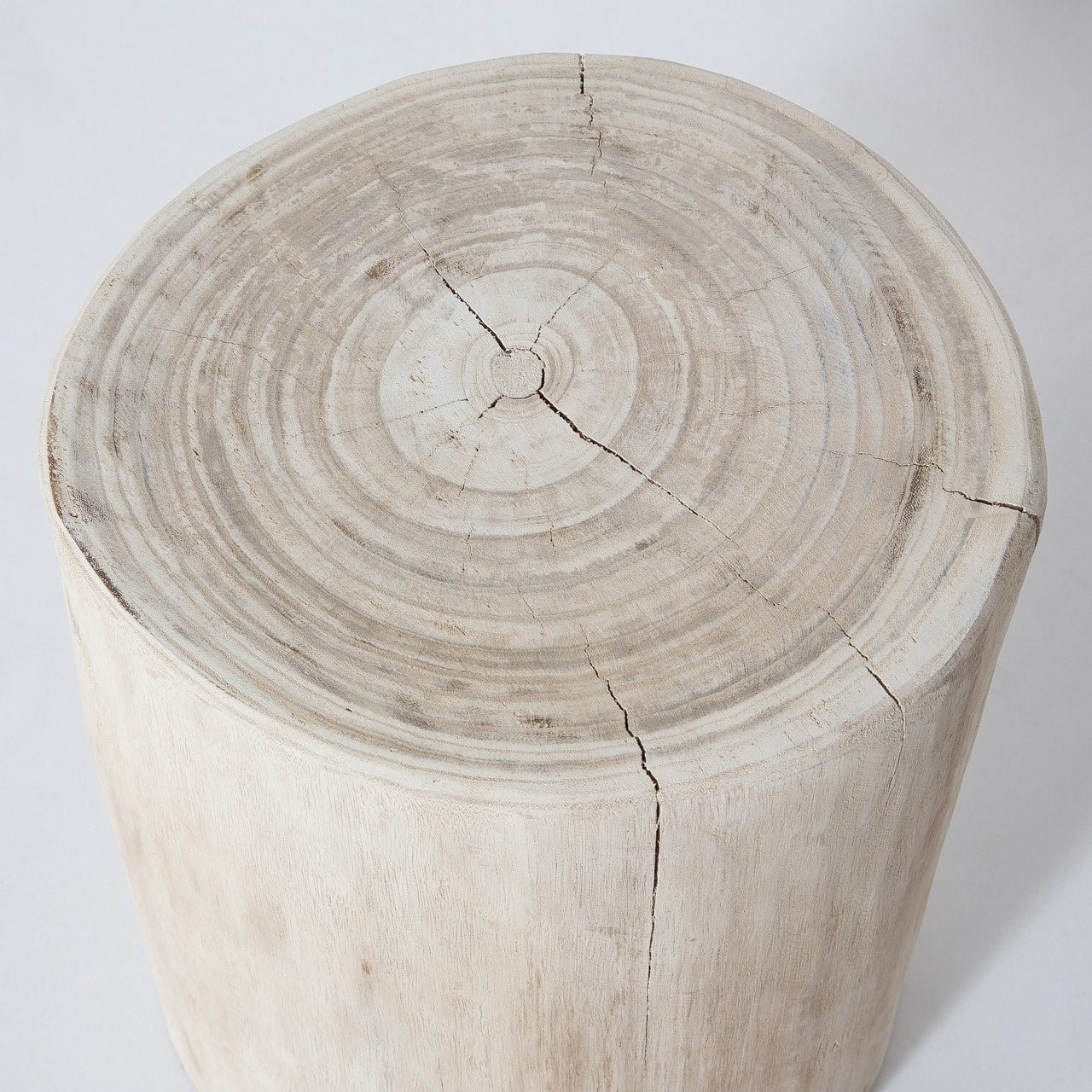 Nova Wide 16" Stump - Round - White