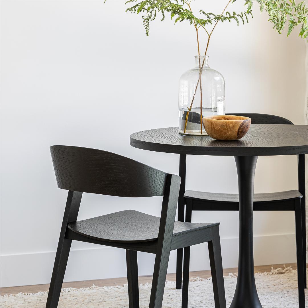 Astrid Stackable Chair - Black