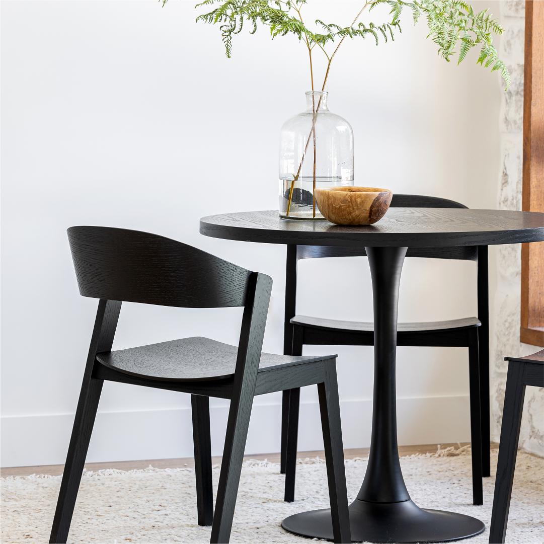 Astrid Stackable Chair - Black